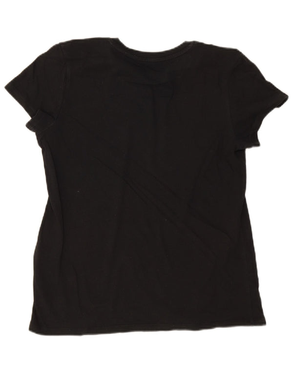 T-shirt grafica da donna Levi's Top UK 10 piccola in cotone nero