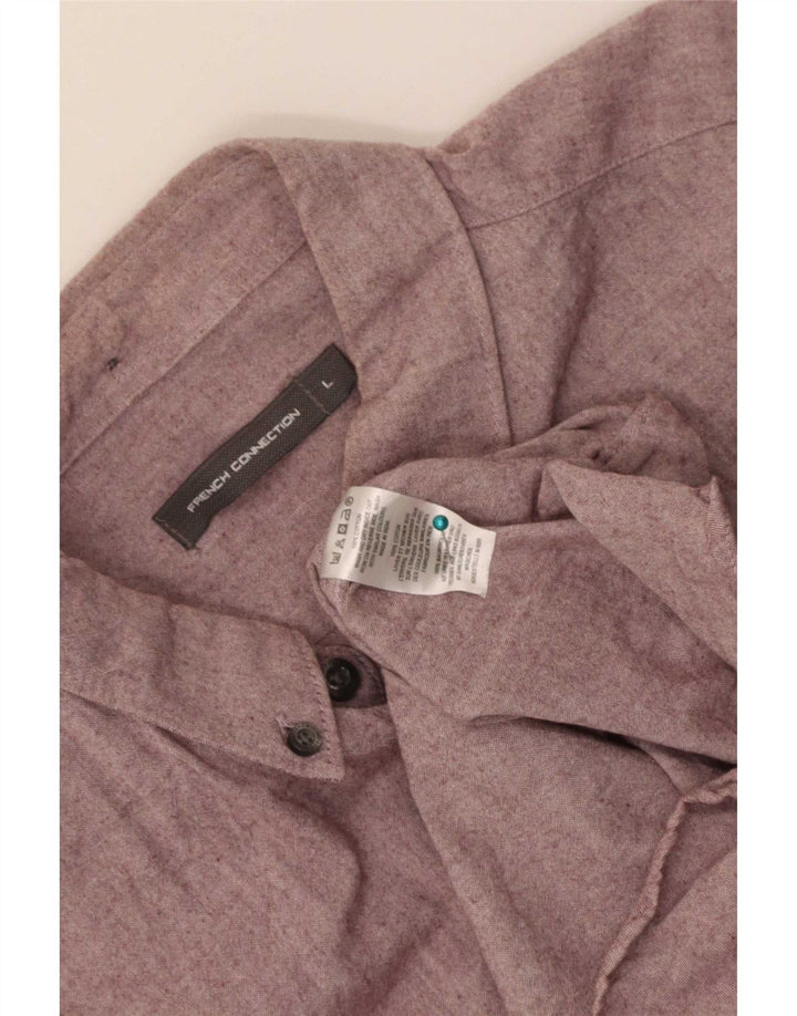 Camicia da uomo French Connection grande in cotone rosa