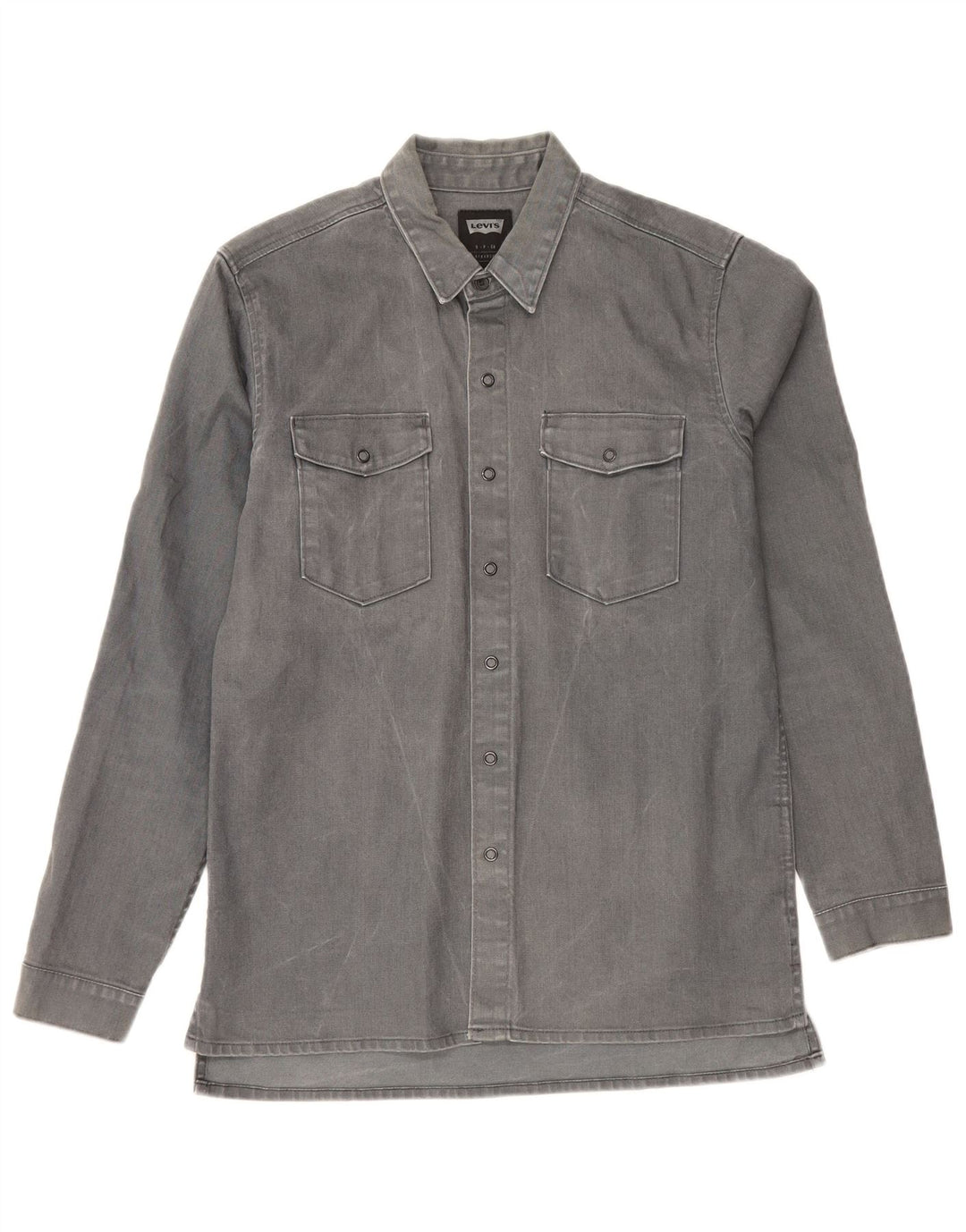 Camicia di jeans da uomo Levi's piccola in cotone grigio