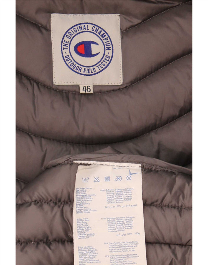 Cappotto imbottito con cappuccio da donna Champion IT 46 Large Grigio Poliammide