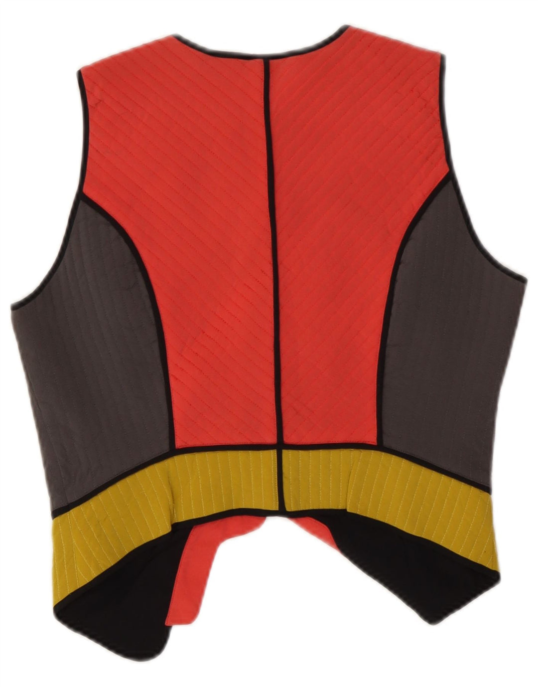 Gilet corto da donna Rutzou EU 40 Seta colorblock medio multicolore