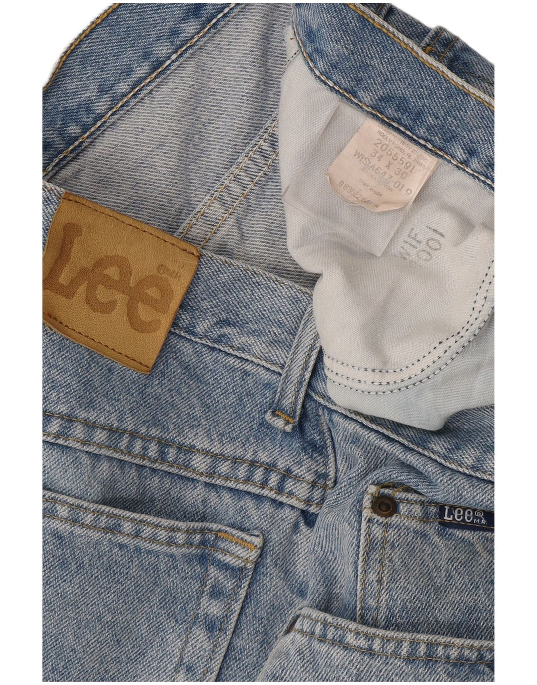 Jeans dritti da uomo Lee W34 L30 cotone blu