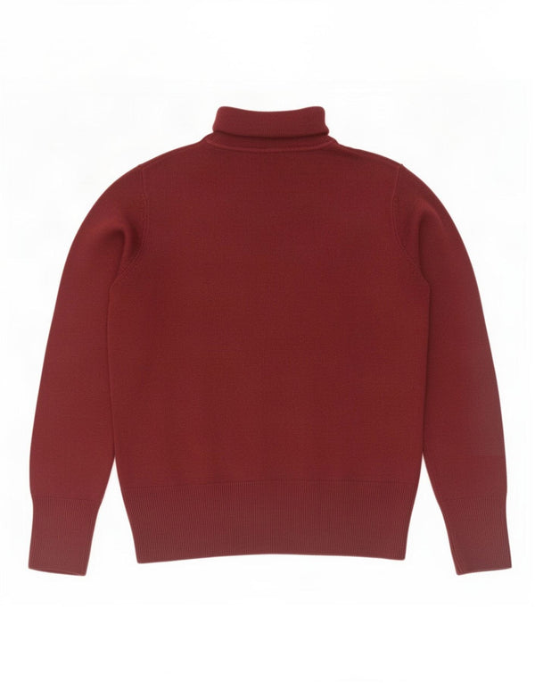 Maglione maglione a collo alto da donna Marks & Spencer UK 12 Borgogna medio