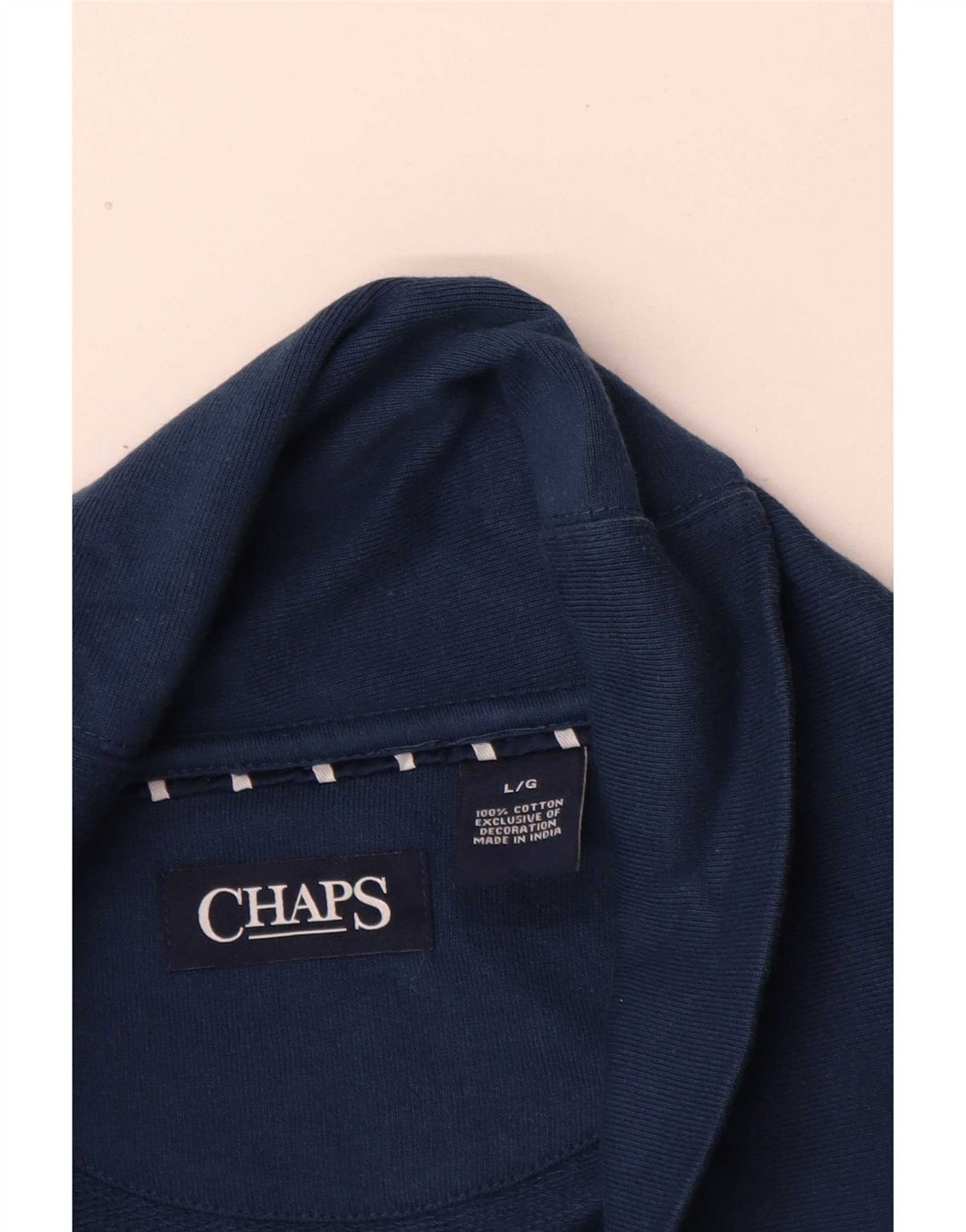 Giacca da ginnastica da uomo Chaps grande in cotone blu navy