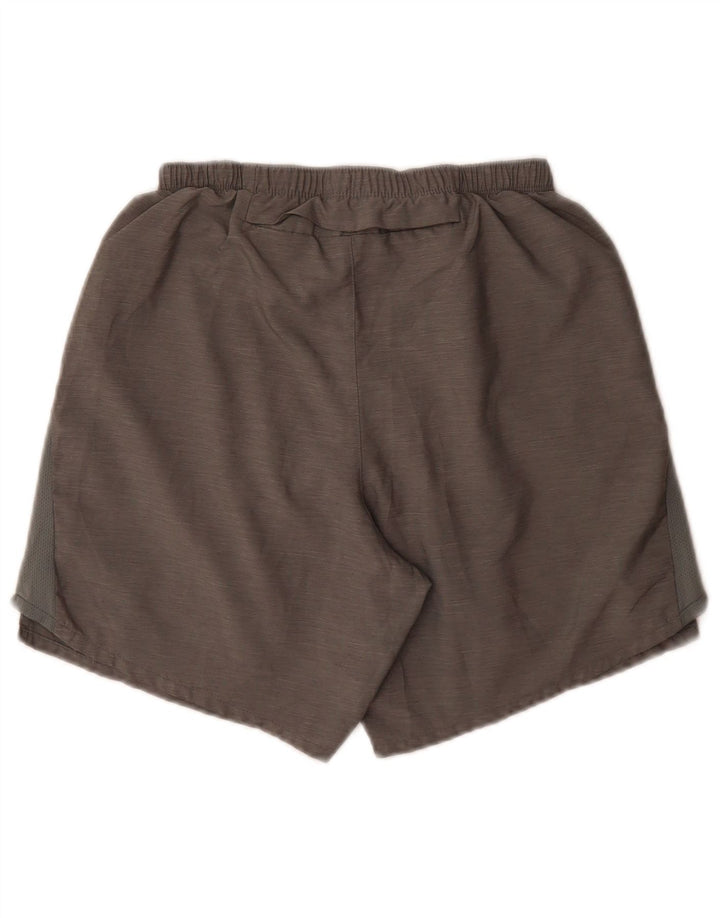 Pantaloncini sportivi Nike Dri Fit da uomo piccoli in poliestere grigio