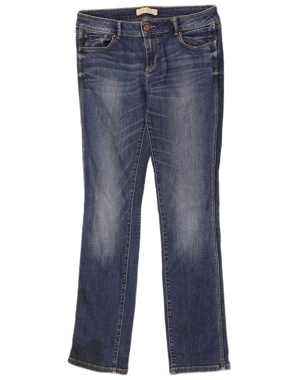 Zara Jeans slim da donna EU 38 Small W28 L31 Blu navy Cotone