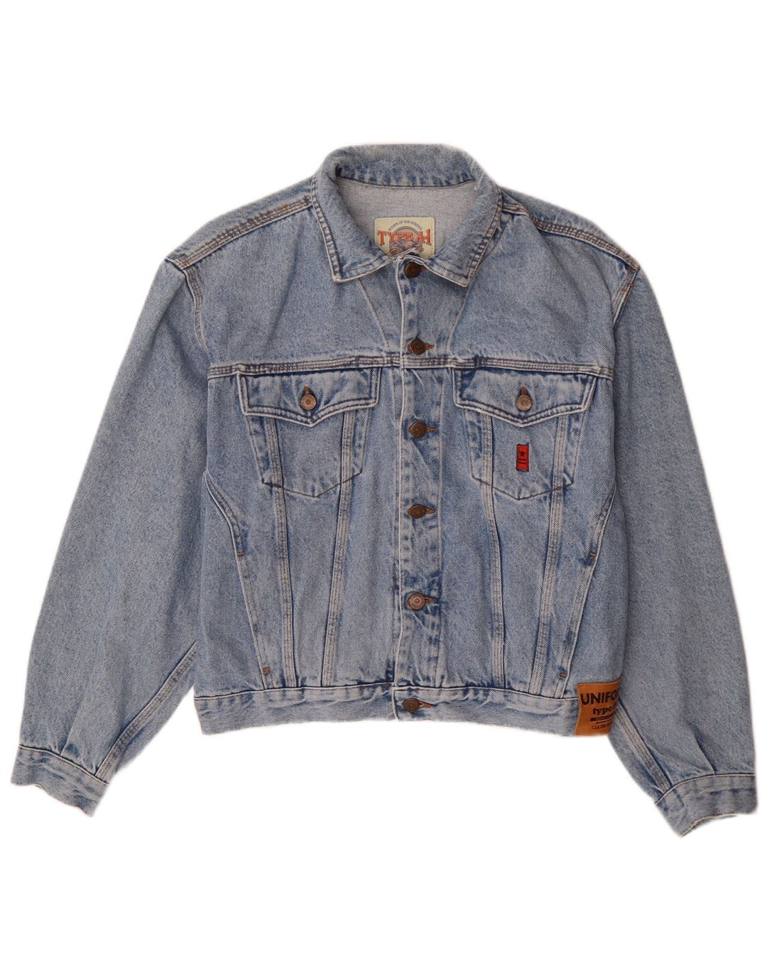 Giacca di jeans uniforme da uomo tipo A-1 UK 38 blu medio