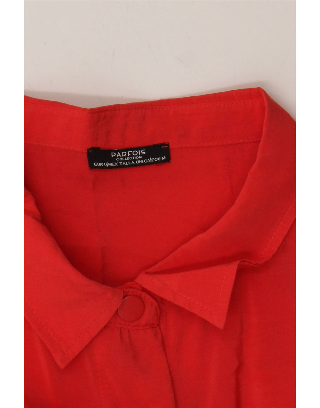 PARFOIS Womens Oversized Short Sleeves Shirt Dress UK 14 Medium Red Modal Vintage Parfois and Second-Hand Parfois from Messina Hembry 