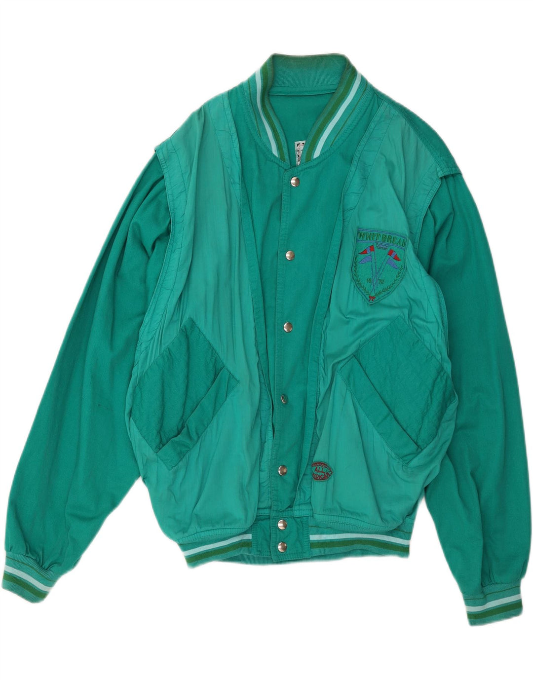 POOH Mens Bomber Jacket IT 46 3XL Green Vintage Pooh and Second-Hand Pooh from Messina Hembry 