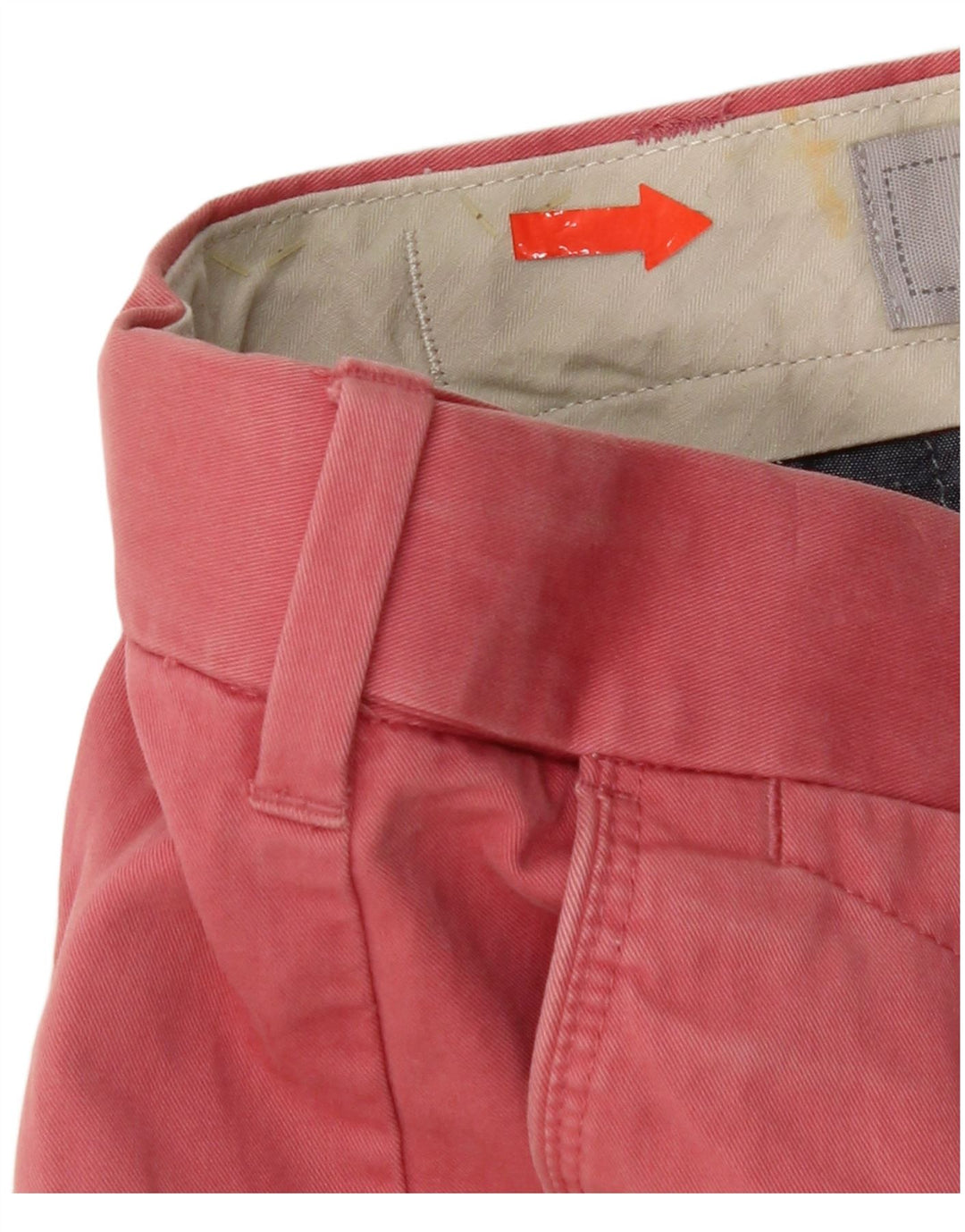 Pantaloncini chino da uomo Marks & Spencer W32 cotone rosso medio