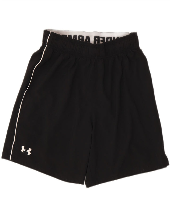Pantaloncini sportivi grafici da uomo UNDER ARMOUR poliestere medio nero