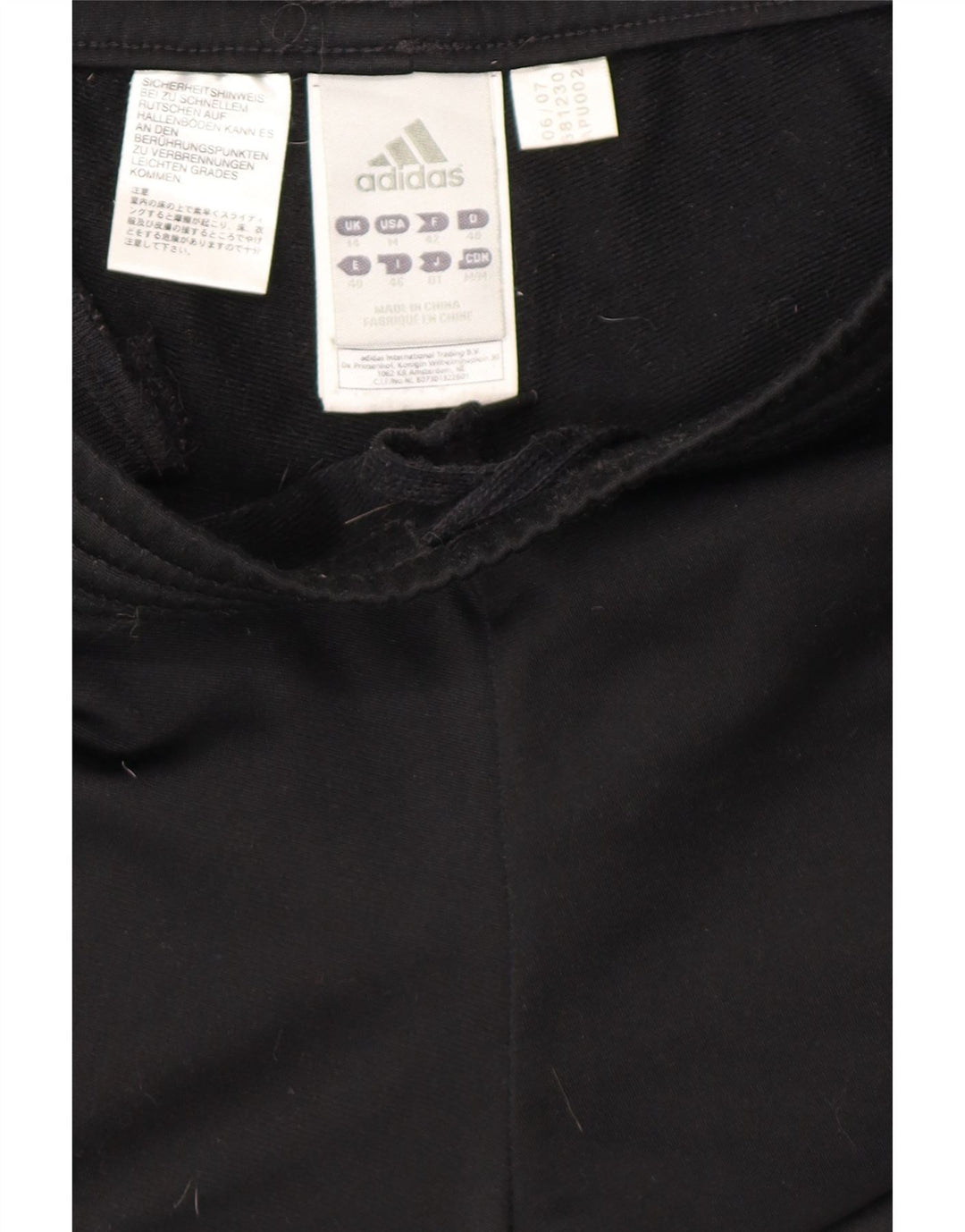 Pantaloni da tuta da donna Adidas UK 14 Medium Nero Poliestere