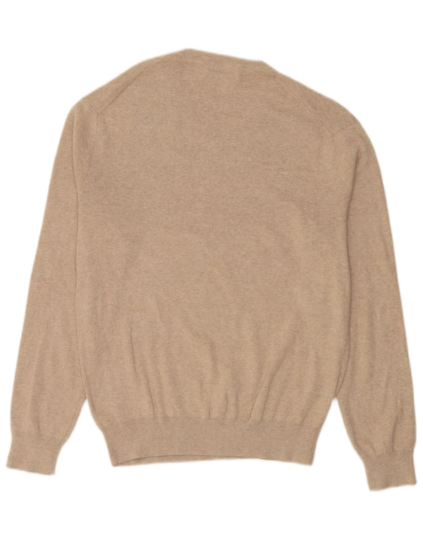 Polo Ralph Lauren Maglione da uomo con scollo a V piccolo cotone beige