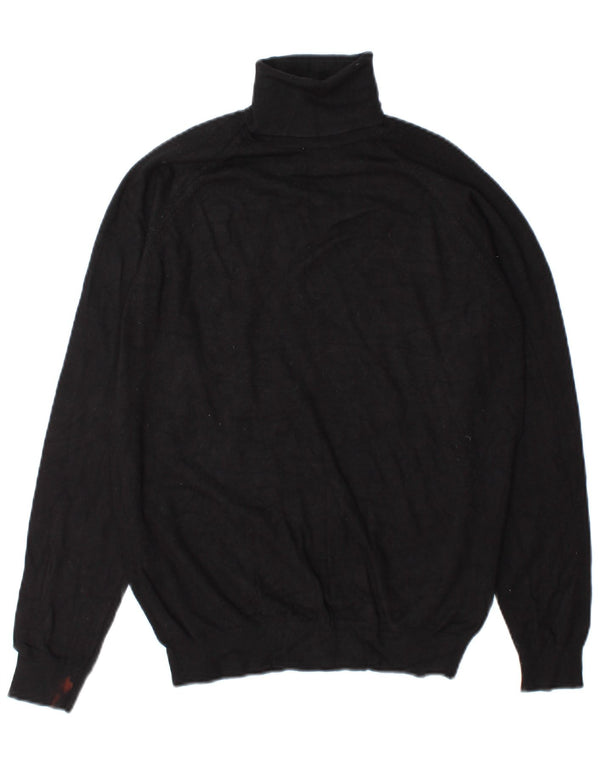 Maglione maglione collo alto da donna Zara UK 10 piccolo nero