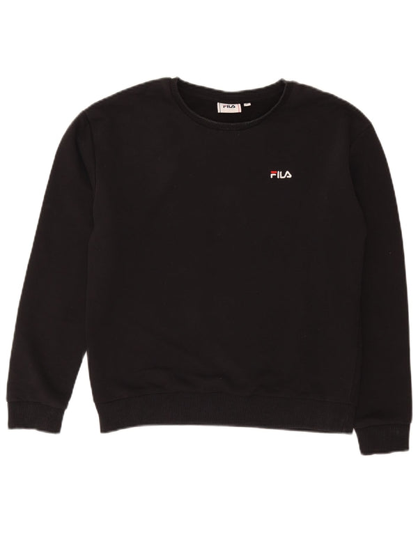 Felpa da donna Fila Jumper UK 10 Small Black Cotton