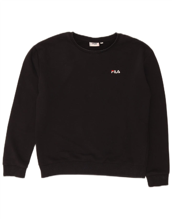 Felpa da donna Fila Jumper UK 10 Small Black Cotton