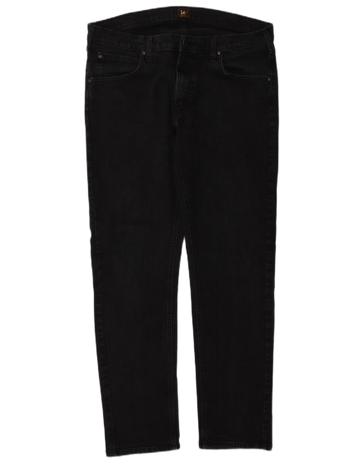Jeans Lee Daren Zip Fly Slim da Uomo W36 L32 Cotone Grigio