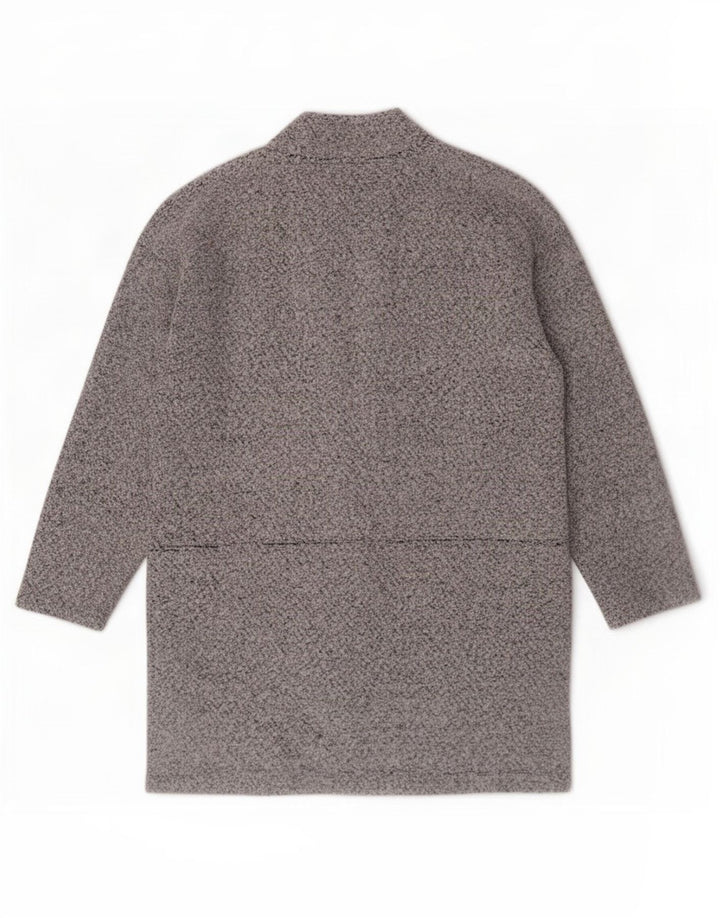 Cappotto aperto da donna Marks & Spencer UK 12 Poliestere grigio medio
