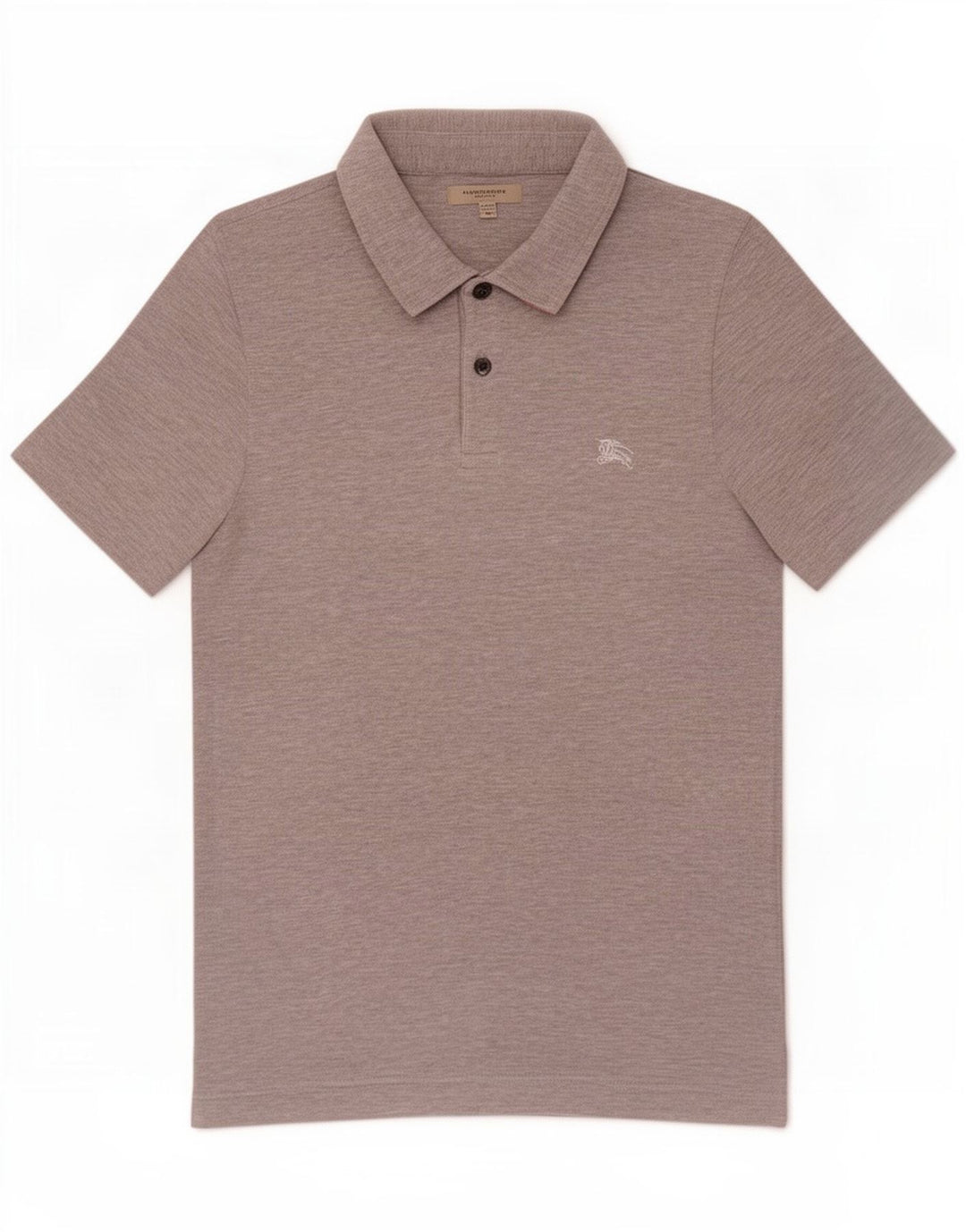 Polo Uomo Burberry Cotone Grigio Medio