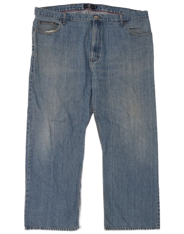 Jeans dritti da uomo Marks & Spencer blu Harbour W44 L29 cotone