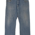 Jeans dritti da uomo Marks & Spencer blu Harbour W44 L29 cotone