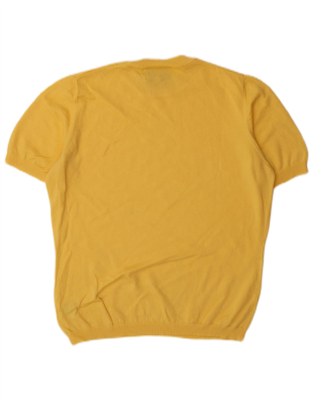 Maglione maglione girocollo da donna Luisa Spagnoli UK 14 giallo medio