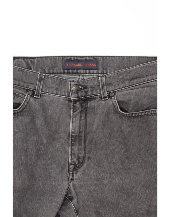 TRUSSARDI Womens Straight Jeans W35 L29 Grey Vintage Trussardi and Second-Hand Trussardi from Messina Hembry 