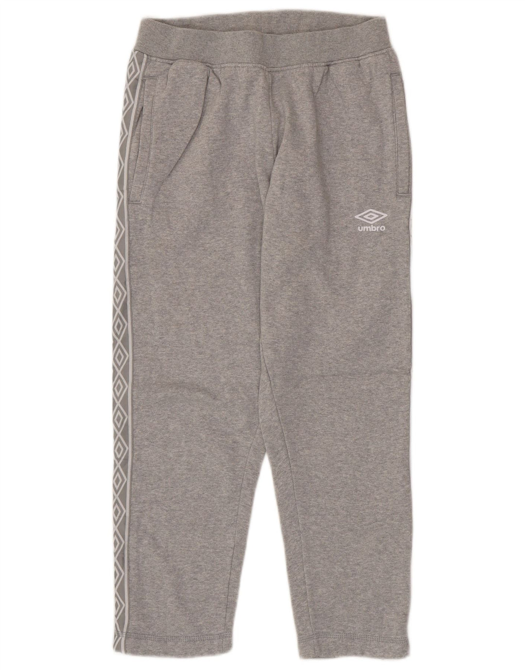 UMBRO Pantaloni da tuta corti con grafica da uomo piccoli in cotone grigio