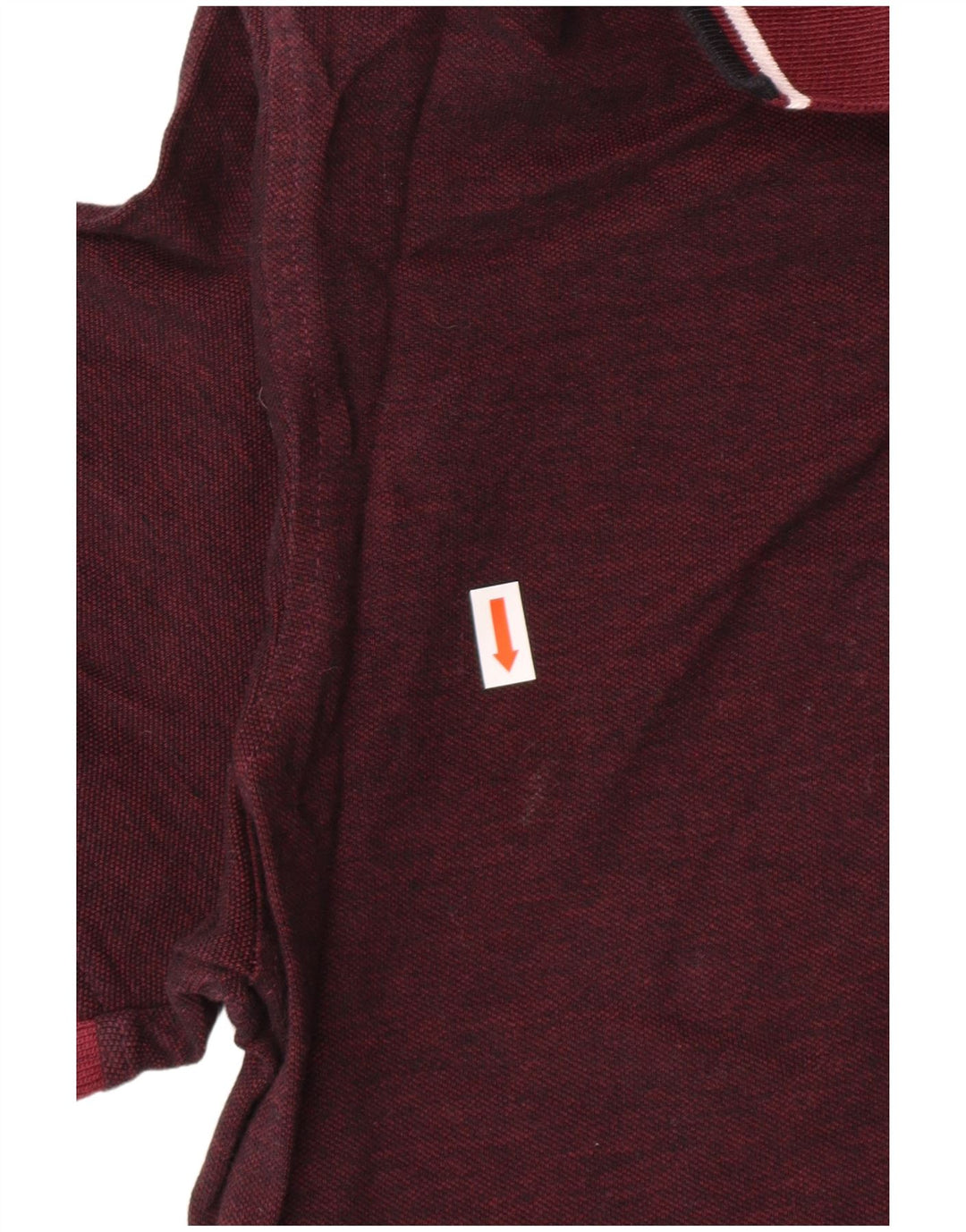JACK & JONES Polo da uomo in cotone bordeaux medio