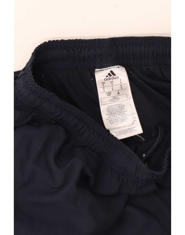 Pantaloni da tuta da uomo Adidas Joggers piccoli in poliestere blu navy