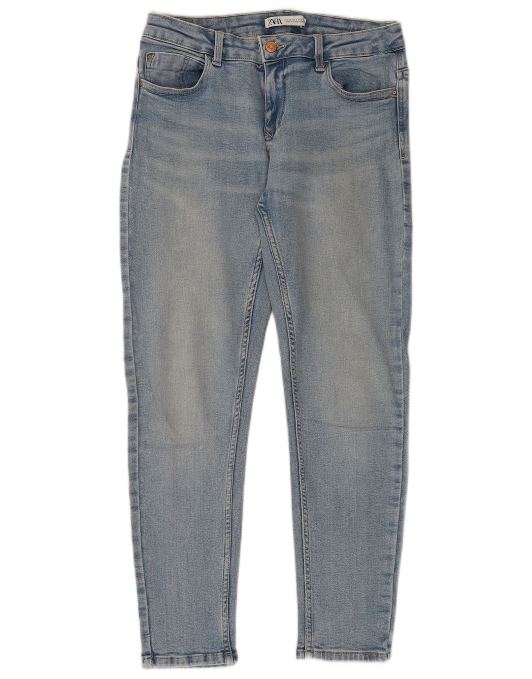 Jeans skinny da donna Zara EU 40 medi W30 L28 Blu
