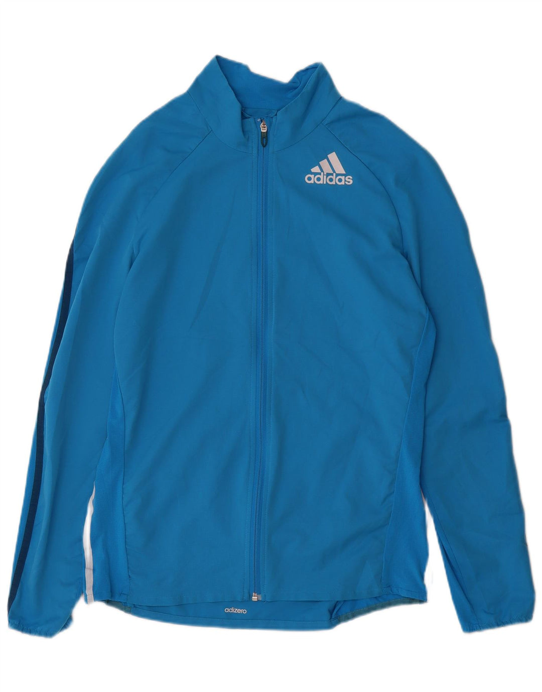 Giacca da ginnastica Adidas Adizero da uomo, grande, in poliestere blu