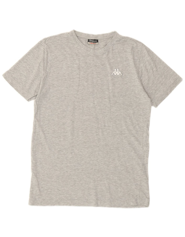 T-shirt uomo Kappa Top Small in cotone mélange grigio