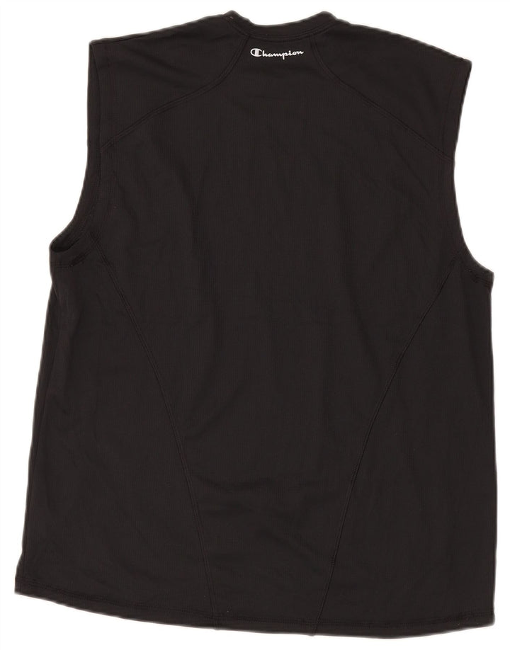 Canotta doppia da uomo Champion Dry, poliestere medio nero