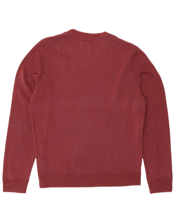 Felpa grafica da uomo Abercrombie & Fitch piccola bordeaux