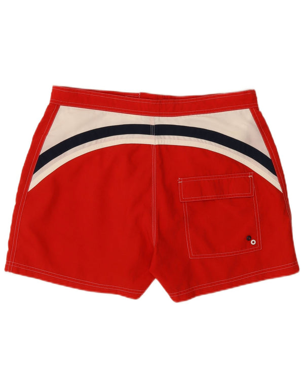 Pantaloncini da bagno Nike da uomo grandi in poliestere color block rosso