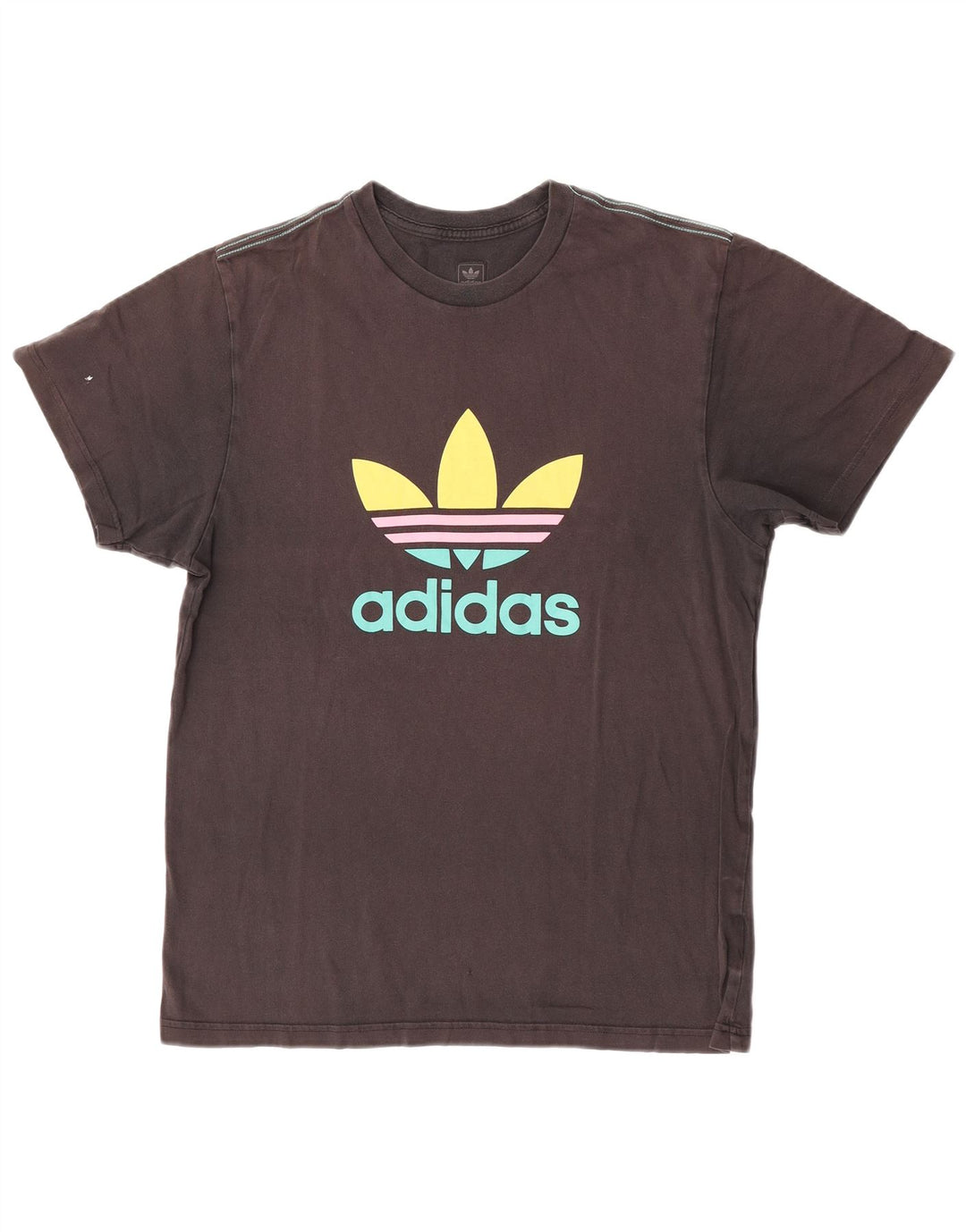 T-shirt grafica da uomo Adidas Top media nera