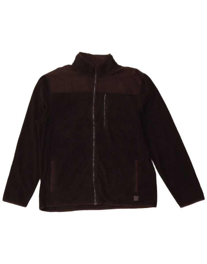 Giacca in pile da uomo Calvin Klein UK 42 XL poliestere nero