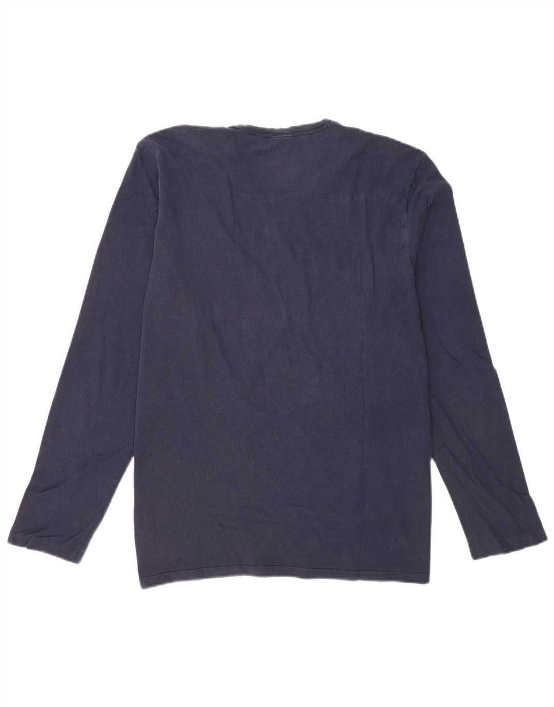 Calvin Klein Maglietta grafica da uomo a maniche lunghe di grandi dimensioni in cotone blu navy