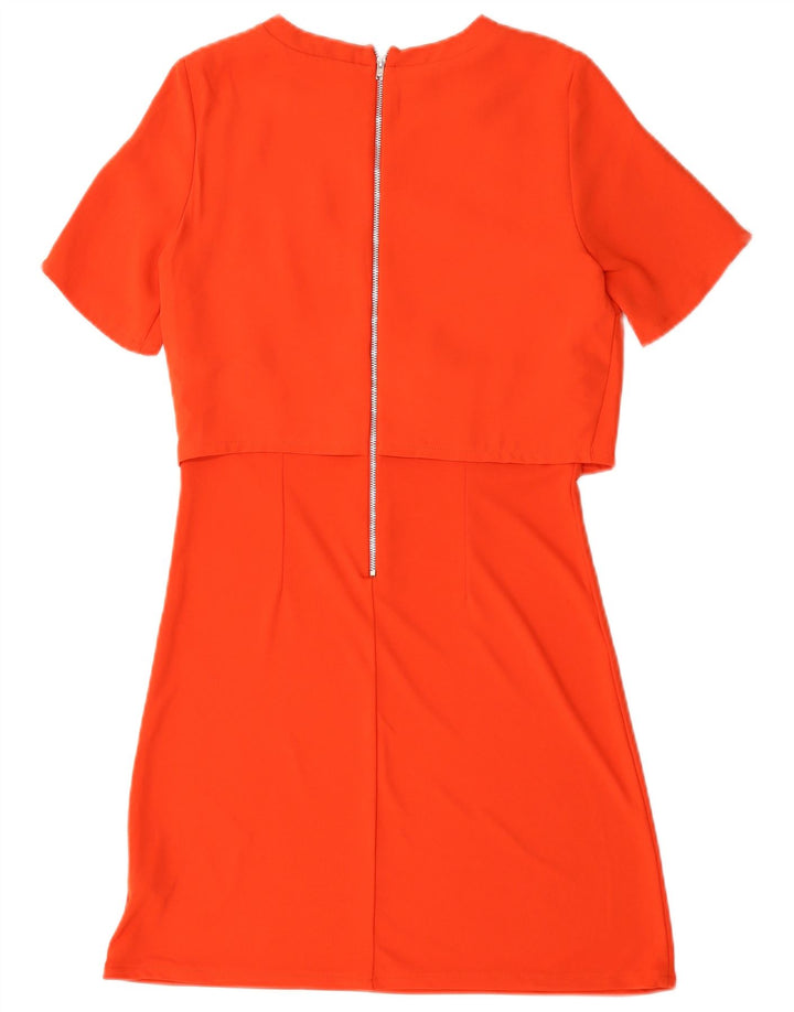 Abito a trapezio da donna Oasis UK 6 XS rosso poliestere
