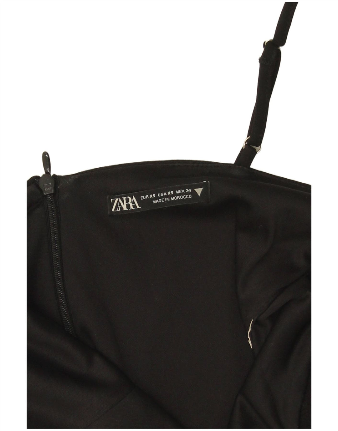 Canottiera corta corta da donna Zara UK 6 XS nera