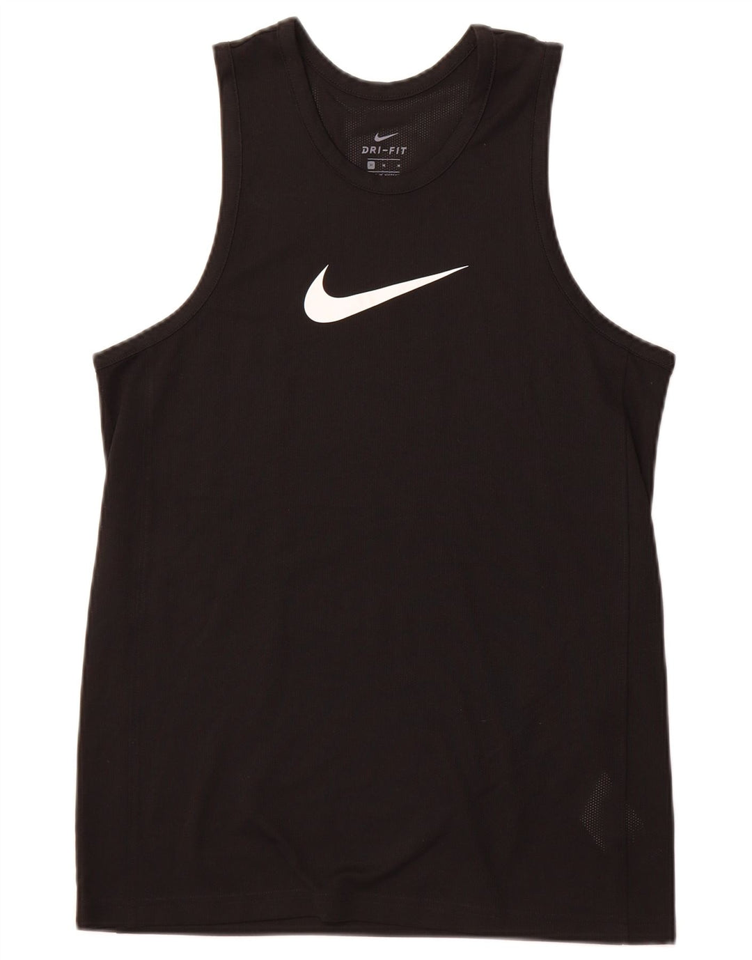 NIKE Canotta grafica da uomo Dri Fit, media, nera, poliestere, sportiva