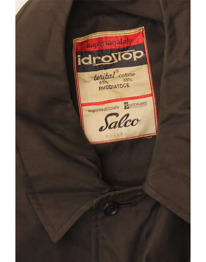 Soprabito da uomo Salco UK 40 grande cotone marrone