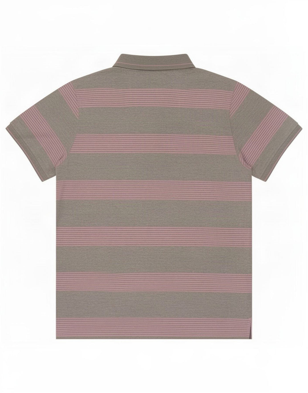 Polo da uomo Champion a righe grigio medio