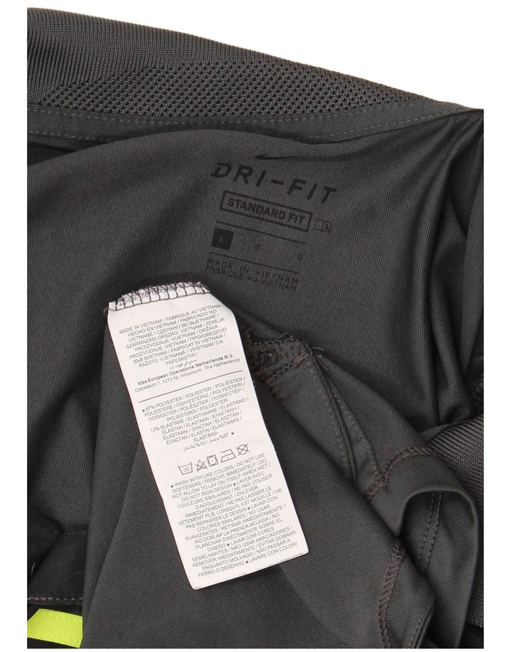 Polo Nike da uomo Dri Fit Standard Fit, grande, in poliestere color block grigio