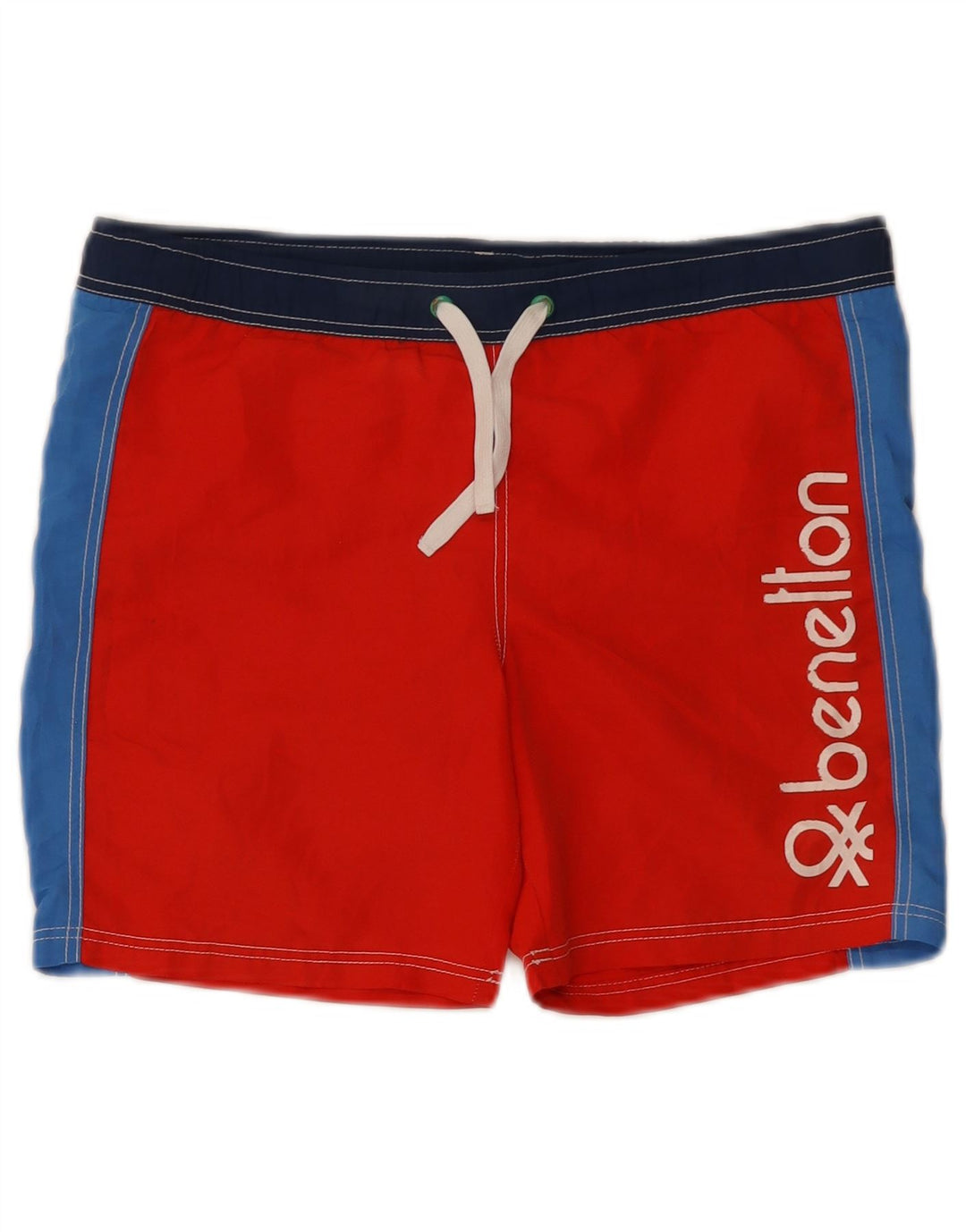 Canottiera grafica per ragazzi Benetton 10-11 anni XL Poliestere color block rosso