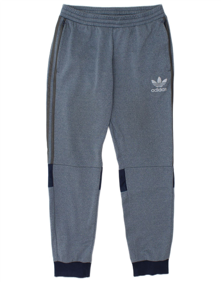 Pantaloni da tuta da uomo ADIDAS Joggers Poliestere color block blu medio