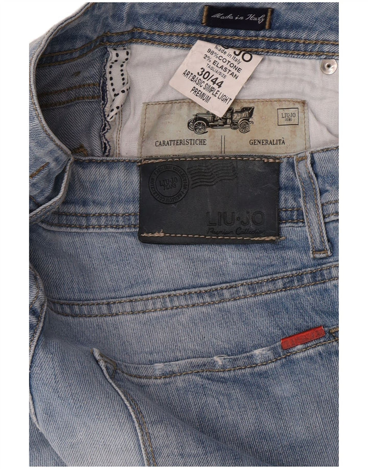 Jeans Slim Uomo Liu Jo W30 L32 Blu Cotone