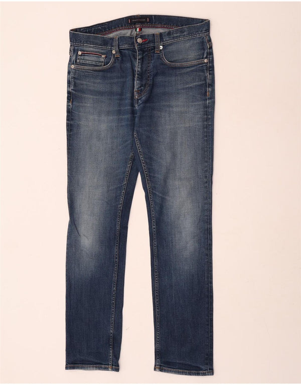 Jeans dritti Denton da uomo Tommy Hilfiger W32 L32 cotone blu