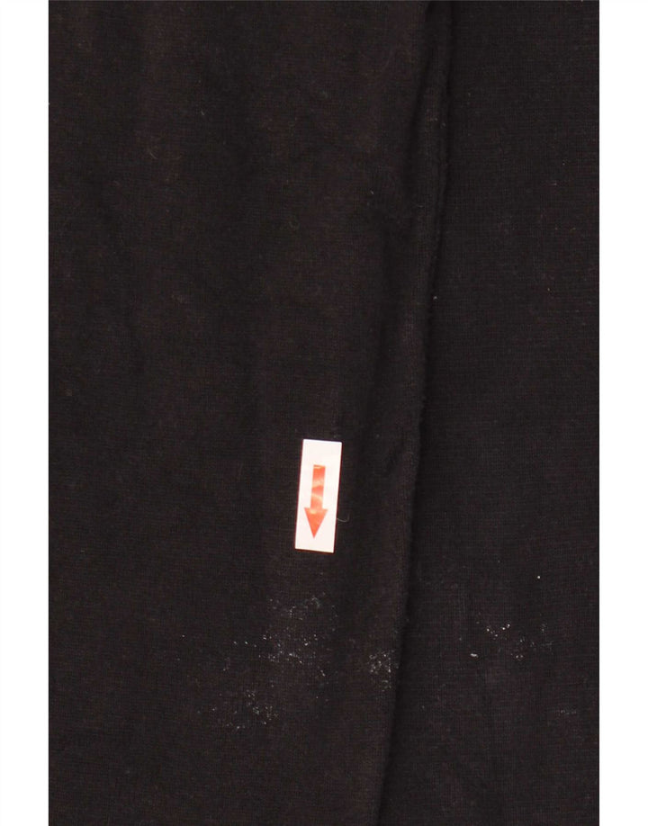 Top Zara da donna a maniche lunghe UK 16 grande nero